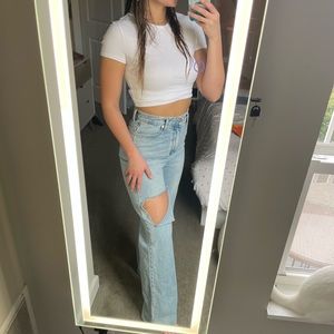 12th tribe Brooklyn slash jeans.